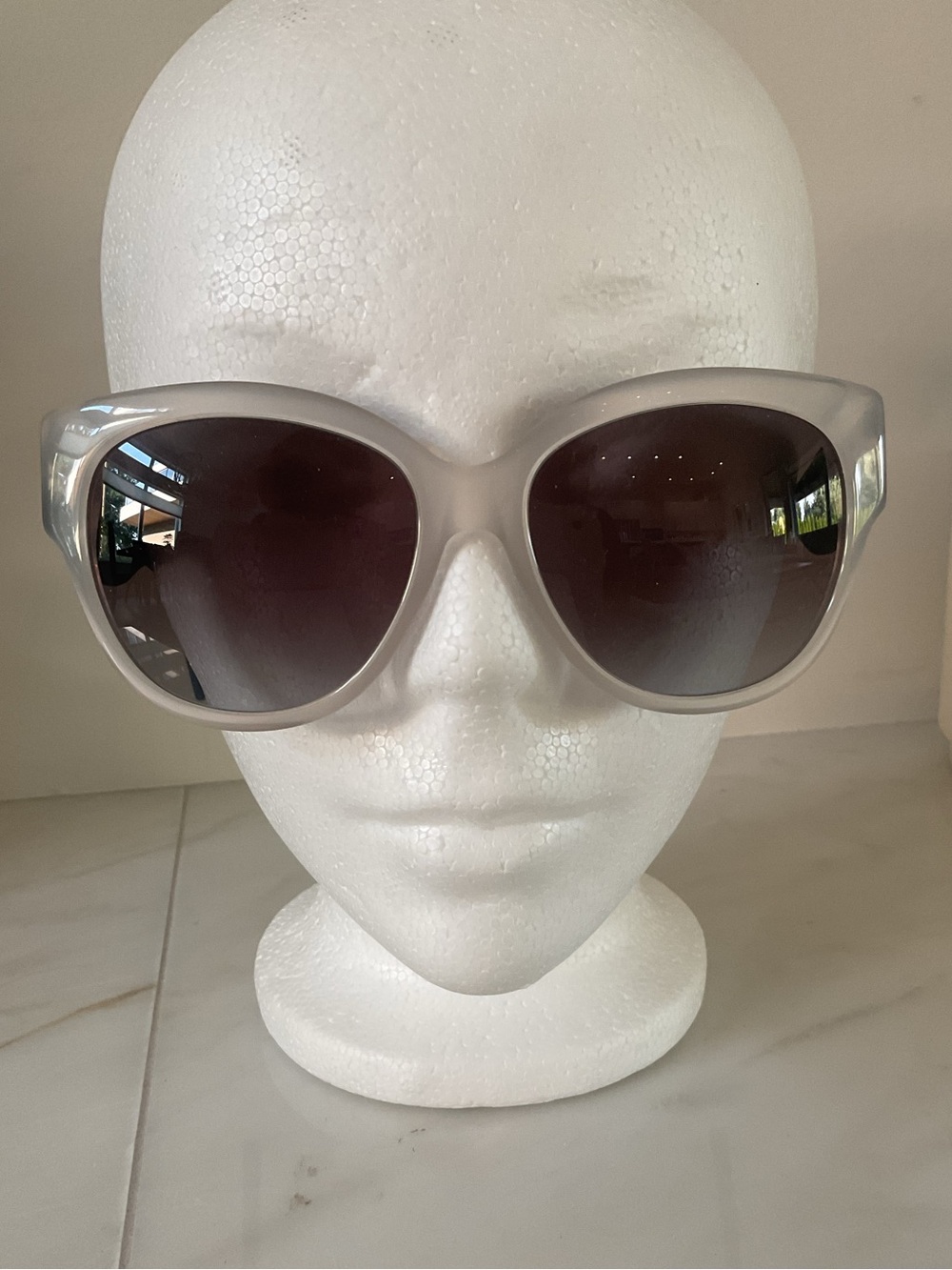 MaxMara Vintage Smoke Gradient Lenses with Blue Temples Sunglasses